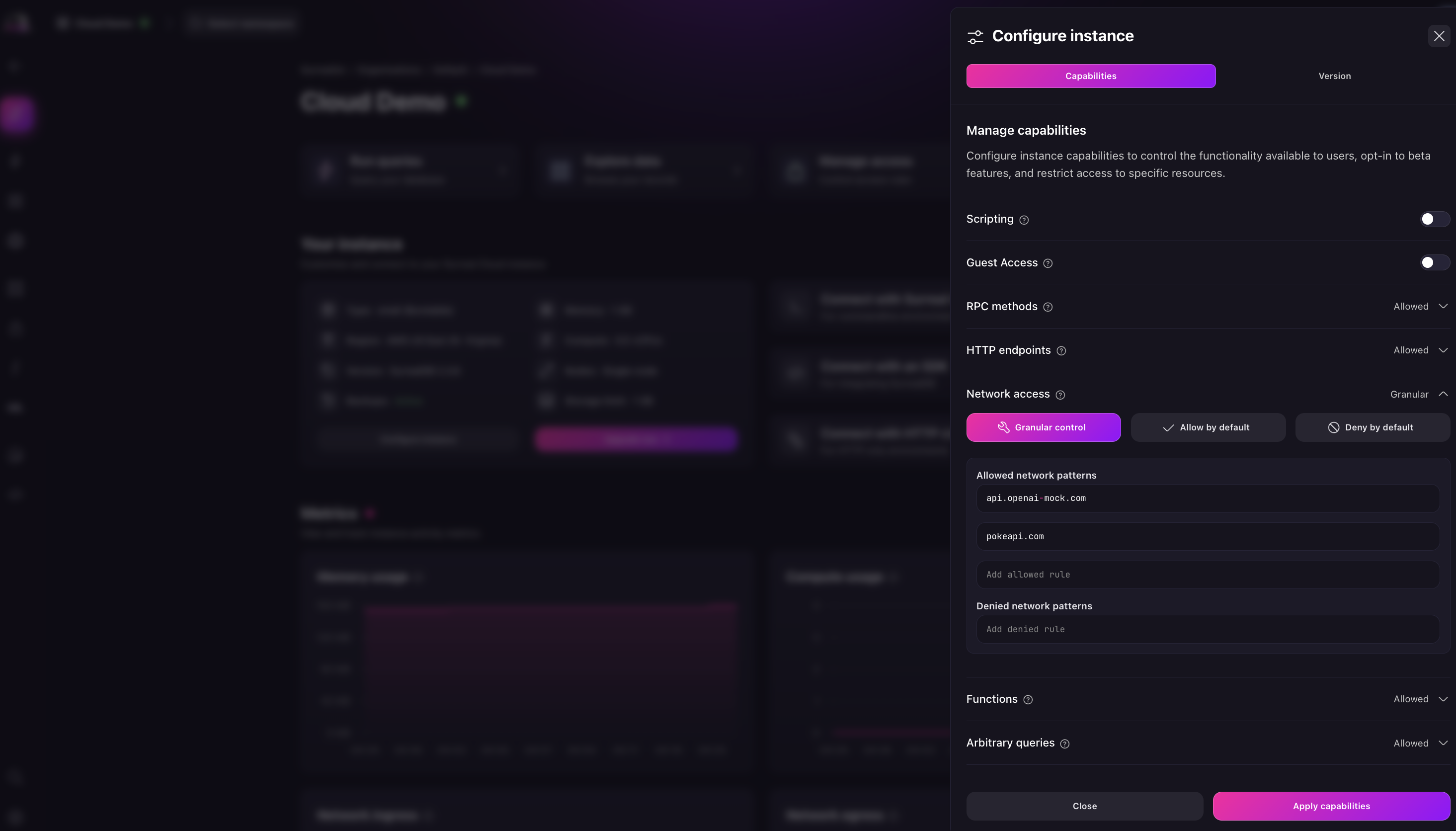 Configure an Instance